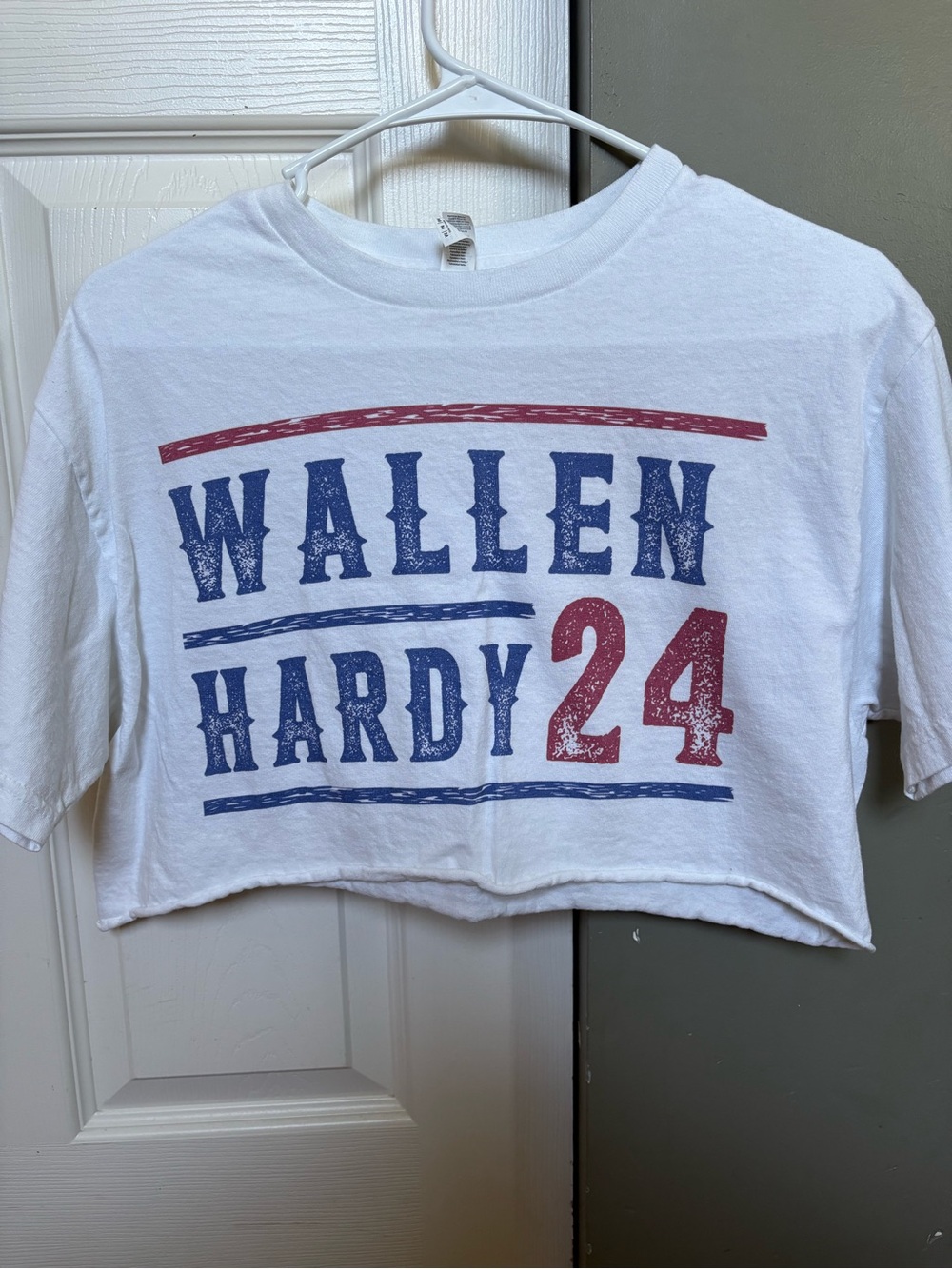Wallen Hardy 24 White Crop Tee